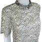 TRINA TURK White Floral Martigues Lace Top Size S