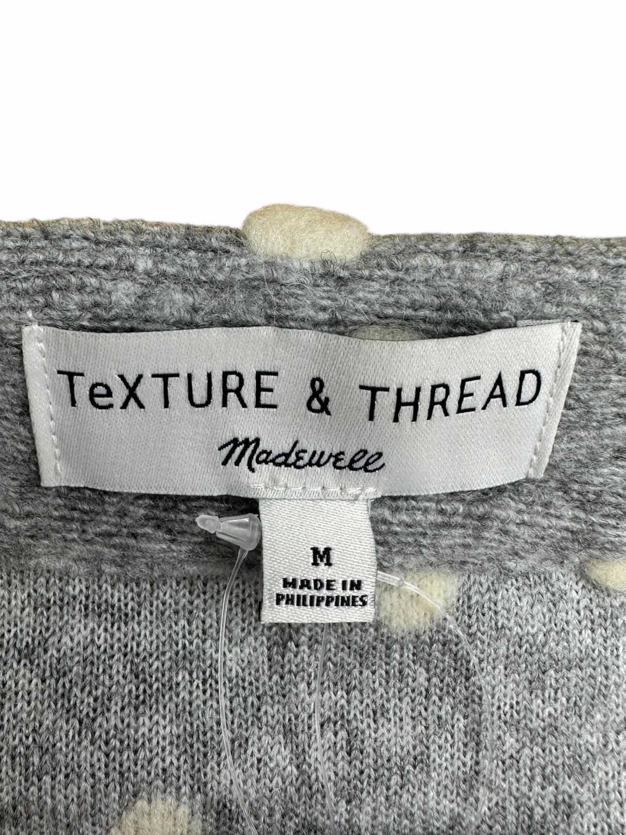 texture & thread NWT Wool Blend Gray Cardigan Size M