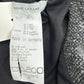 Rene Lezard Black Tweed Wool Blazer Size 38