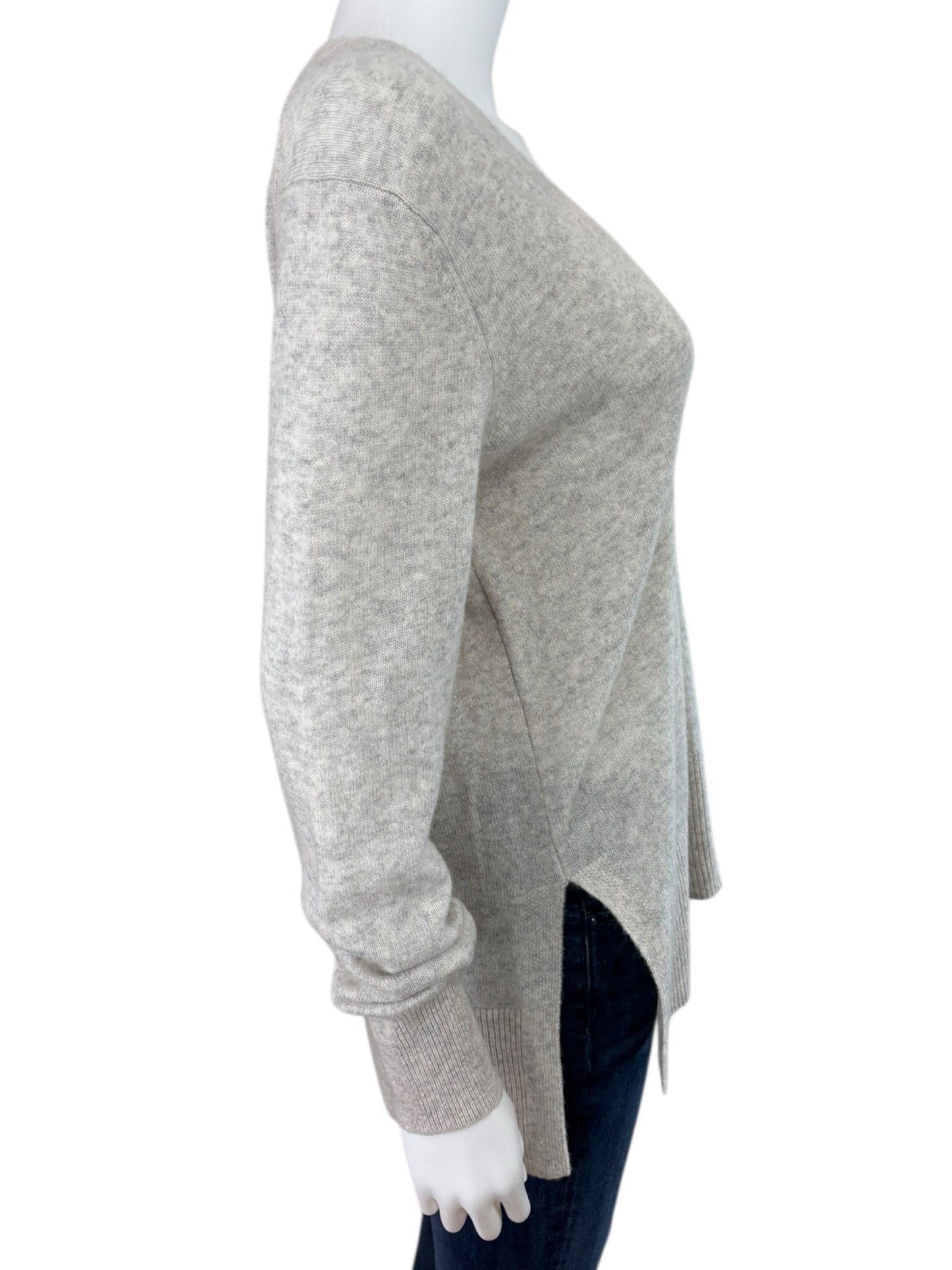 WHITE + WARREN Gray 100% Cashmere Sweater Size XS