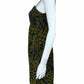 maple Size Green Silk Print Dress Size 0