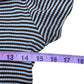 REFORMATION Brown and White Stripe Knit Dress Size S