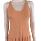 Self Contrast Peach Striped Maxi Sundress Size S