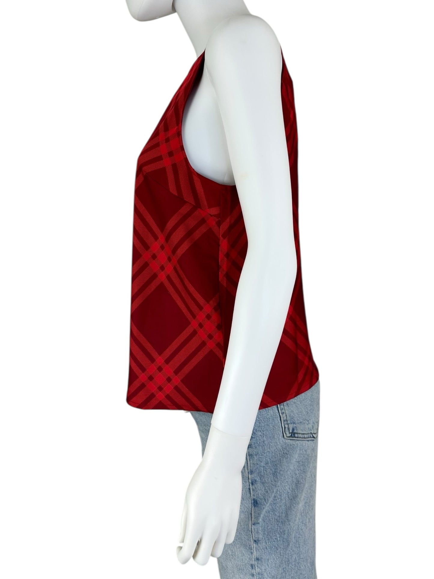 J. Crew NWT Red Plaid Tank Size S