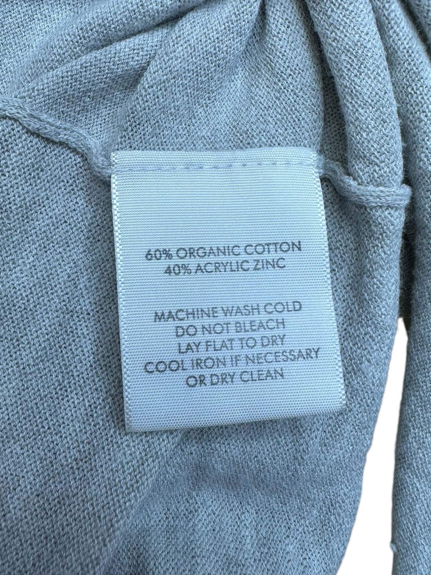 WHITE + WARREN Grey Synched Top Size M
