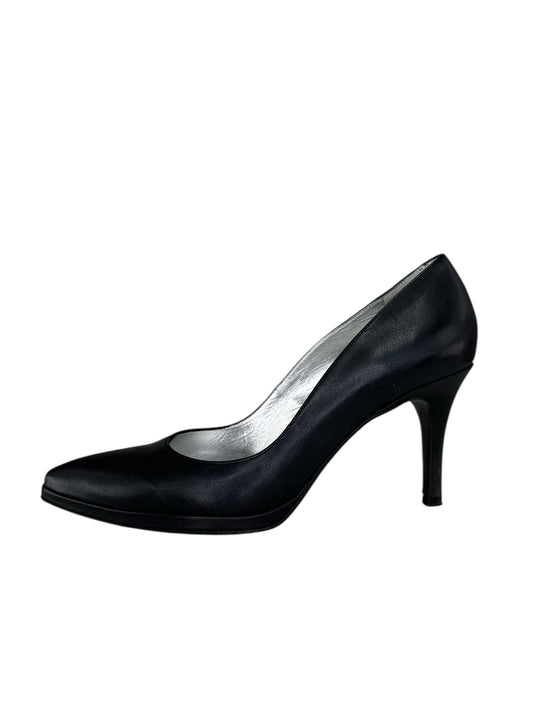 FREELANCE Black Leather Pointed Pumps Size 37