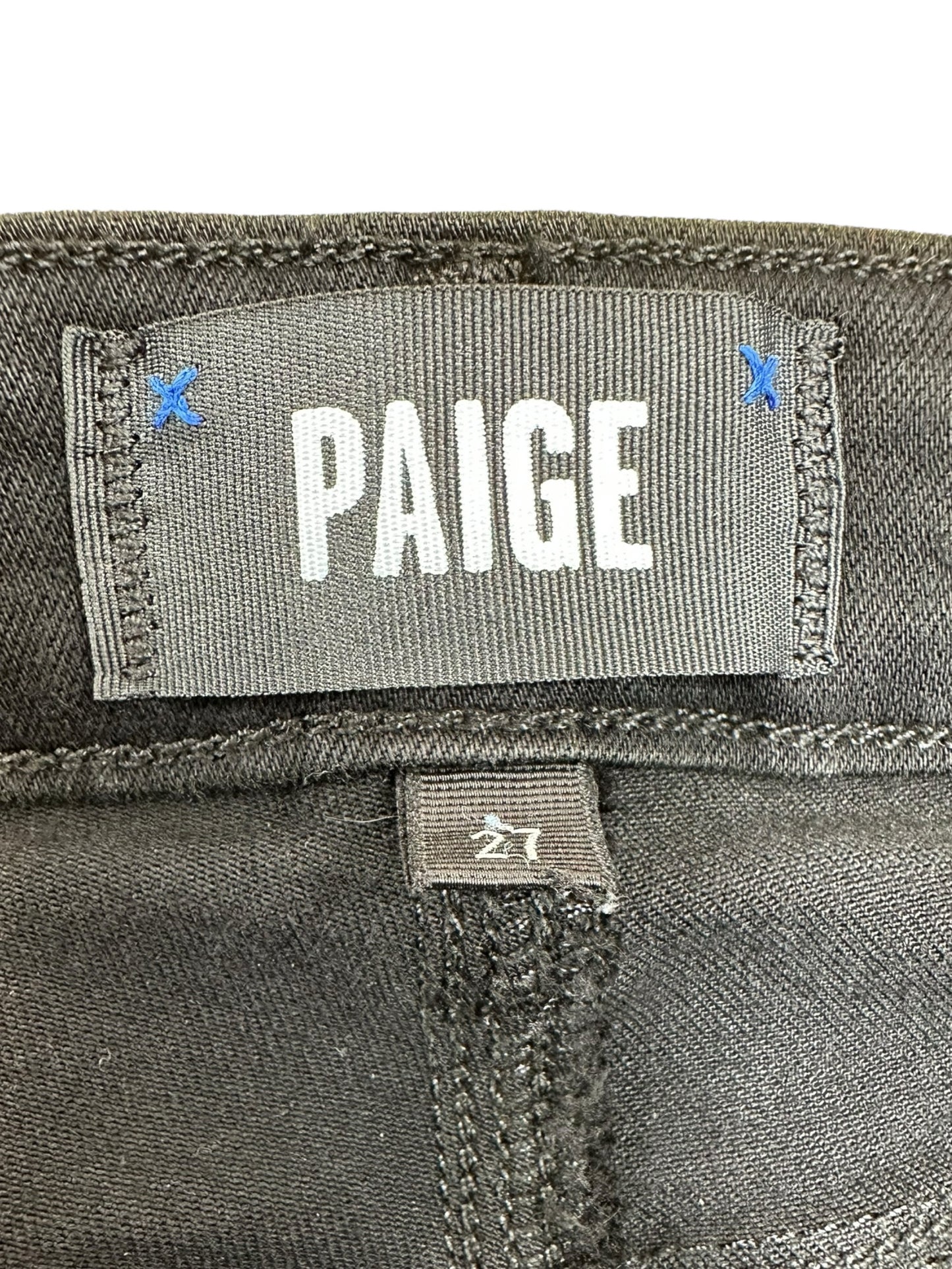 PAIGE Black Hoxton Ankle Jeans Size 27