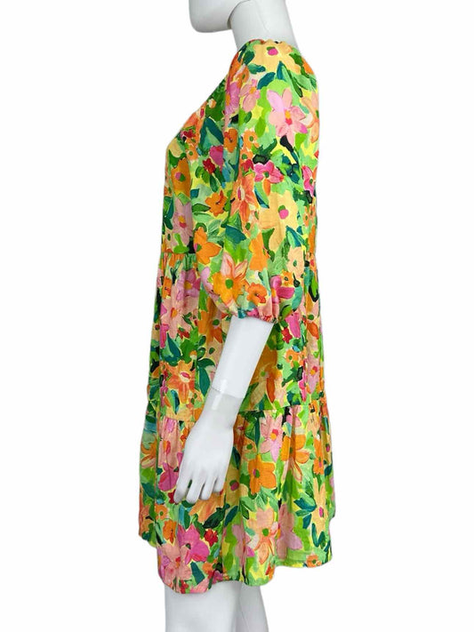 sanctuary NWT Green Floral Linen Sundress Size XS