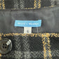 WHITE + WARREN Black Wool Blend Mini Size 6