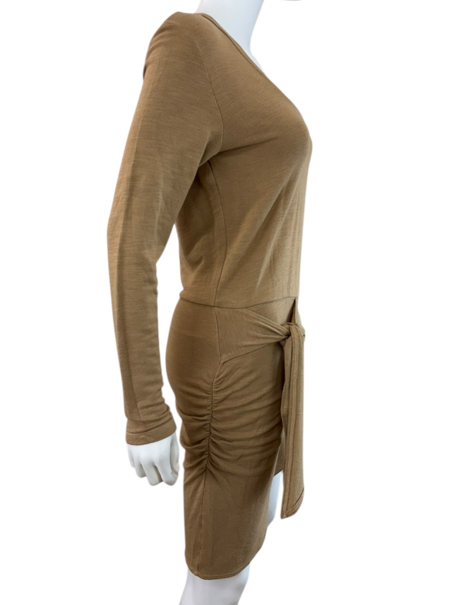 Monrow NWT Brown Jersey Mini Dress Size M