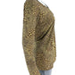 Norma Kamali Brown Leopard Print Knit Top Size L