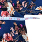 Gemma Navy Floral Blouse Size XS