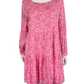 vineyard vines Pink Floral Mini Dress Size L