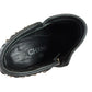 CHANEL Black Leather Ankle Boot Size 38.5
