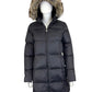Eddie Bauer Black Down Quilted Puffy Coat Size S
