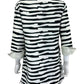 GRACE CHUANG Black Striped Pullover Size M