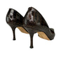 Manolo Blahnik Brown Crocodile Pumps Size 38.5