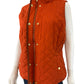 Talbots Orange Quilted Puffer Vest Size LP