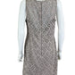 VINCE CAMUTO Tan Shimmer Crochet Cocktail Dress Size 12
