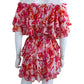 MISA Pink Maldive Marble Isella Mini Dress Size S Dress