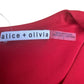 alice & olivia Red Lennon Surplice Mini Dress Size 8
