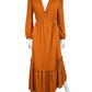 Free People Orange Long Sleeve Sundress Size XS