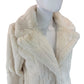 Rachel Zoe Cream Faux Fur Coat Size M