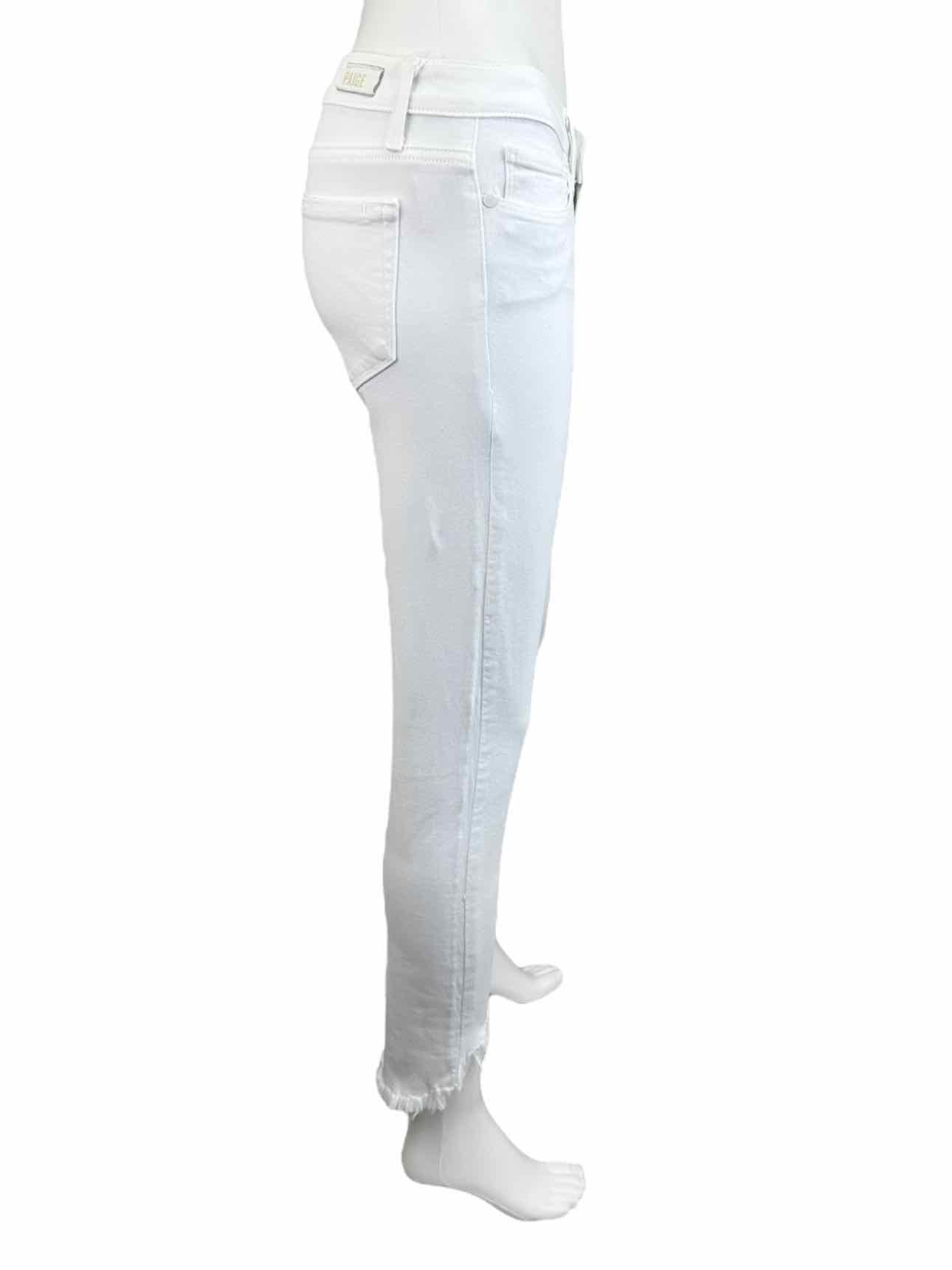 PAIGE White Verdugo Crop Jean Size 25