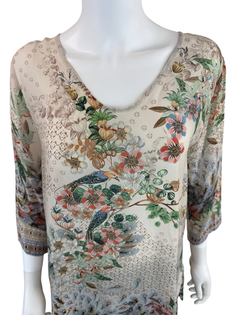 Johnny Was Ficher Floral Print Tunic Size S