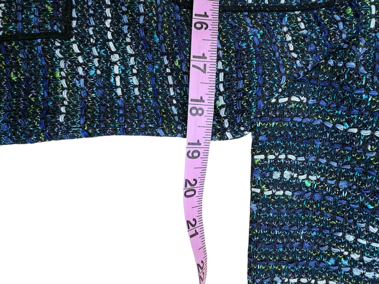 St John Blue Tweed Jackt Size 8