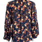 Gemma Navy Floral Blouse Size XS