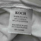 KOCH White Graphic Front Knit Top Size S