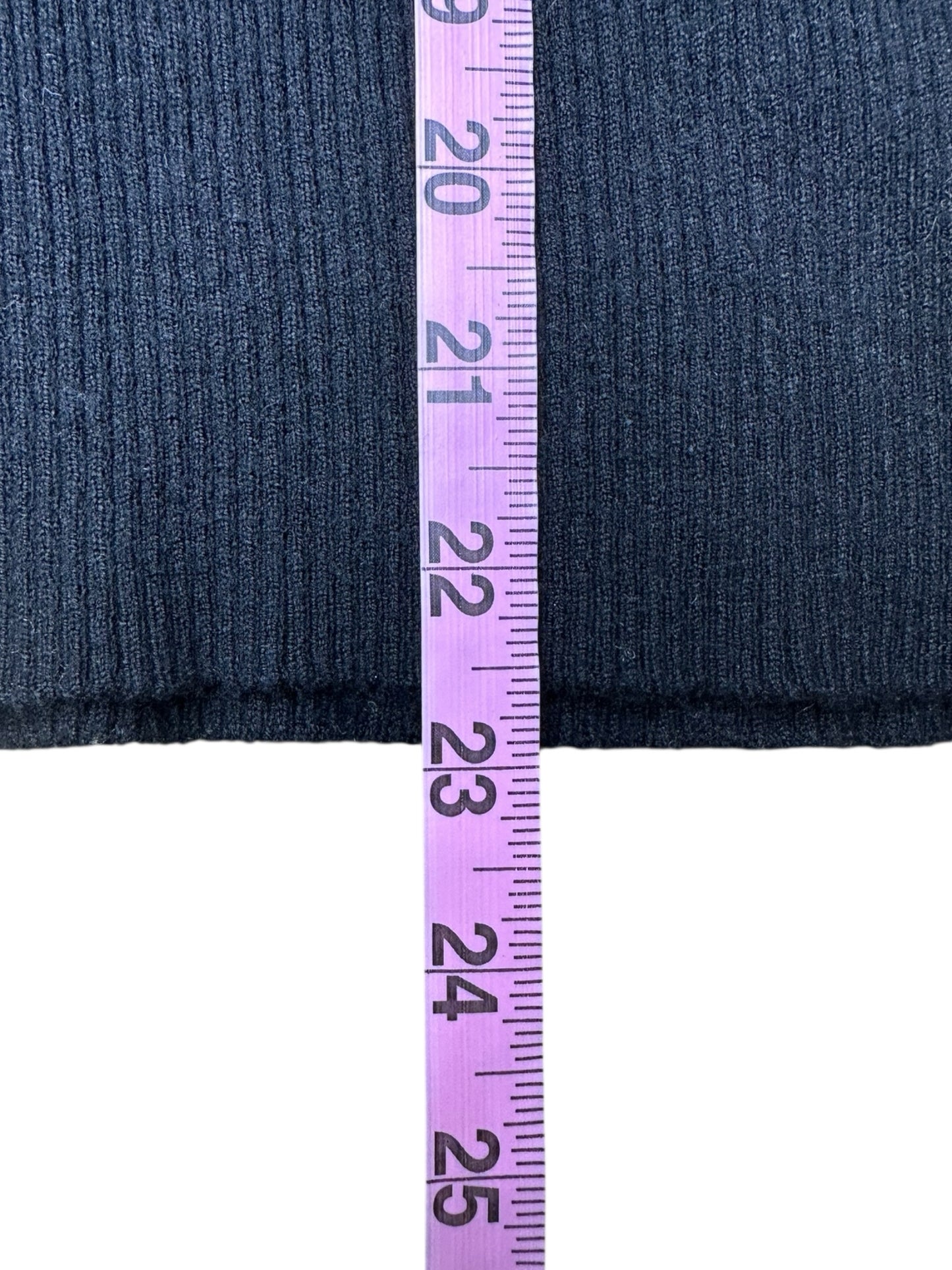 one grey day Black Ribbed Sweater Size S