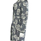 boden Blue Floral Trench Coat Size 10