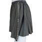 Nicole Paloma Gray Distressed Snap Mini Skirt Size S