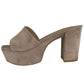 STUART WEITZMAN Lilac Suede Platform Sandal Pump Size 9