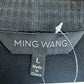 MING WANG Black Knit Jacket Size L