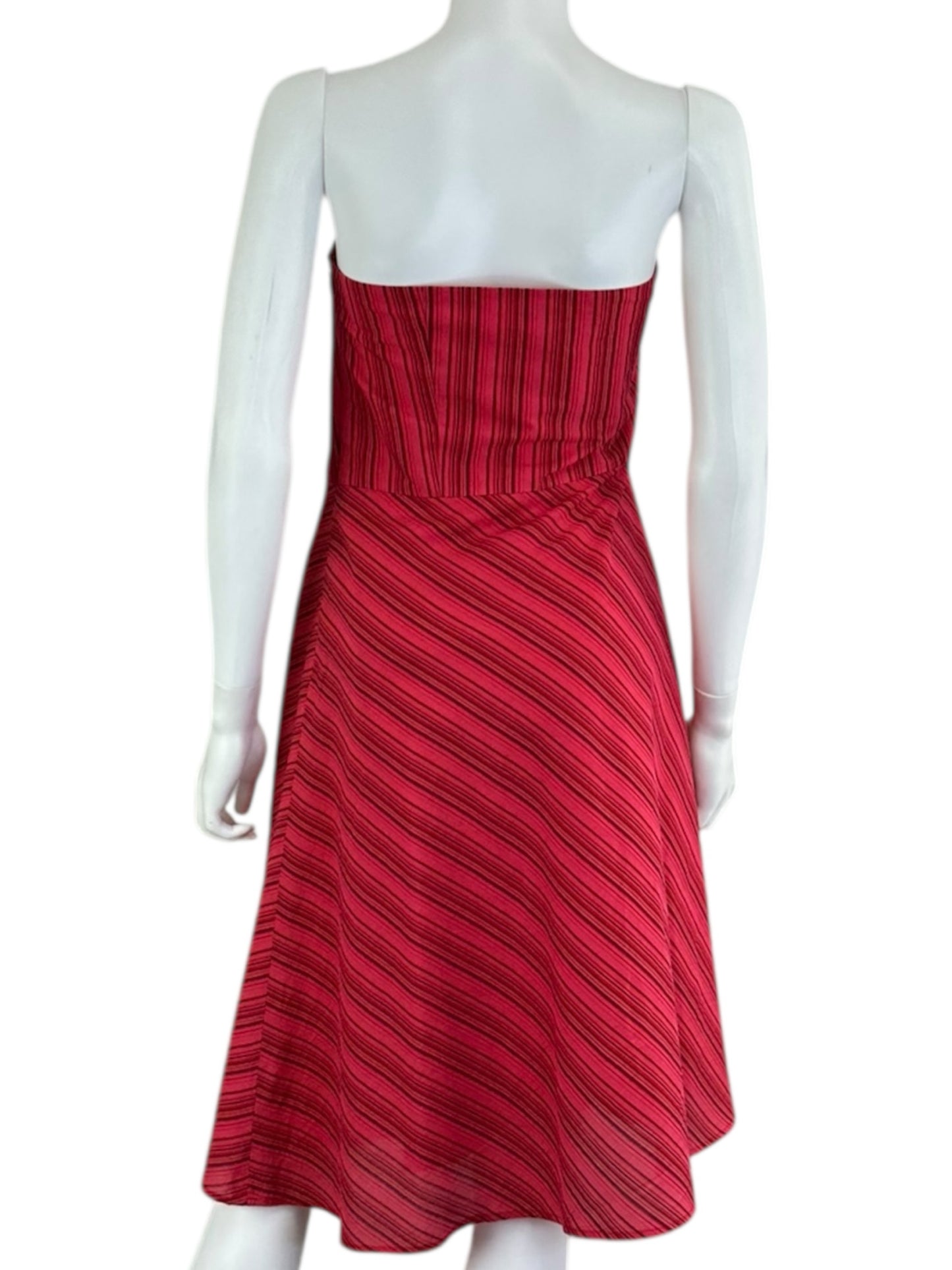 BANANA REPUBLIC Red Strapless Mini Dress Size 12
