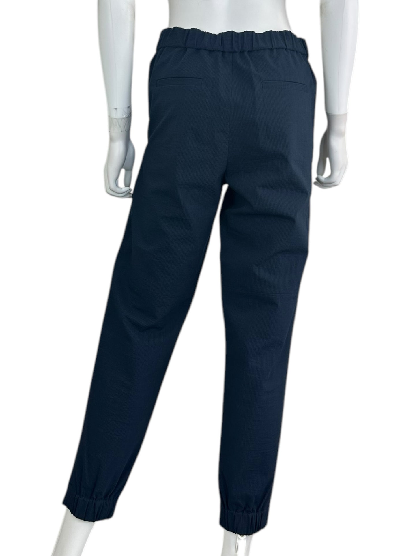 tibi Navy Tie Waist Pant Size 4
