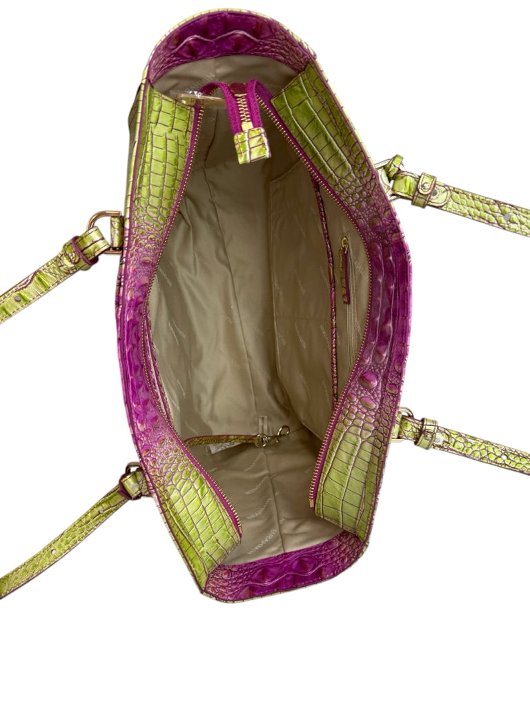 Brahmin NWT Ashlee Limeade Ombre Melbourne Designer Handbag