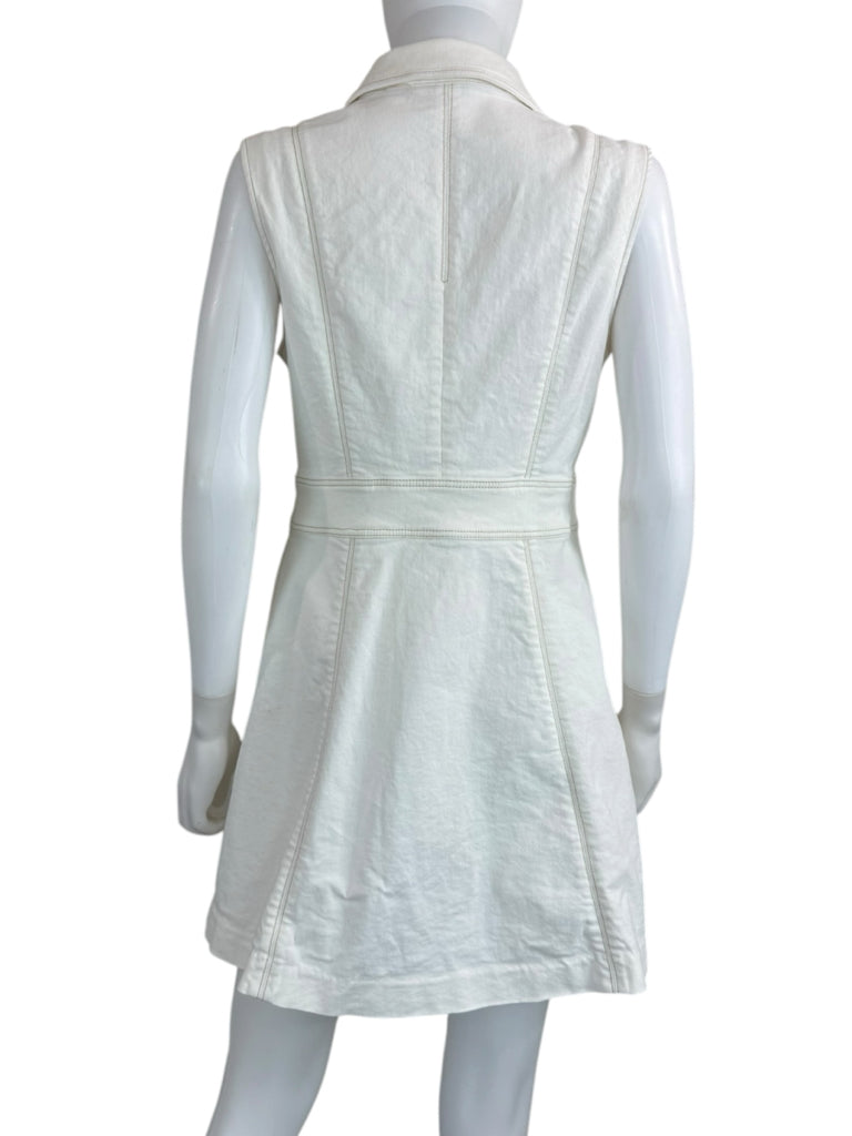 PAIGE Toasted Ecru Denim Vida Dress Size 6