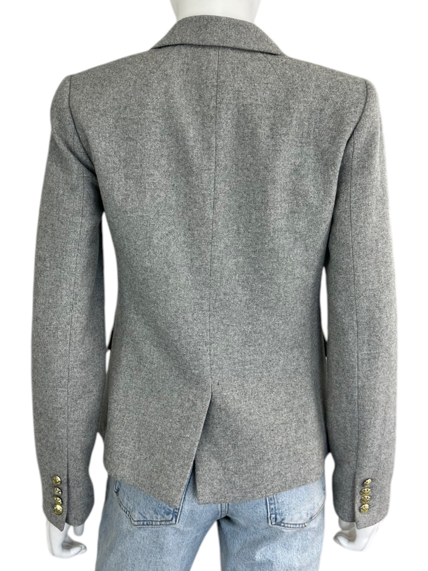 J. Crew Wool Blend Gray Blazer Size 4