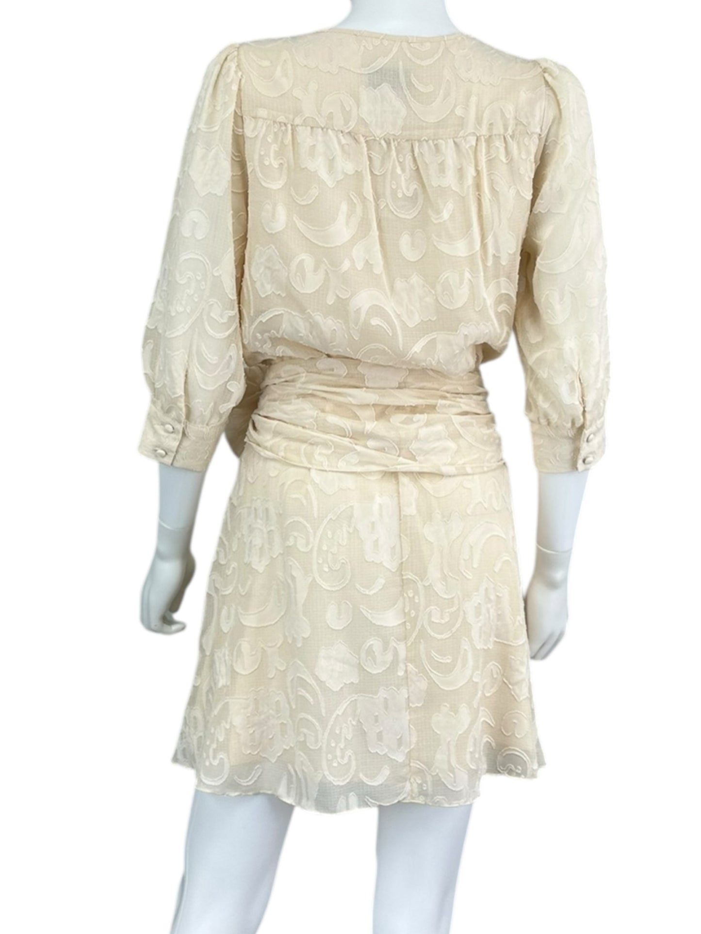 Berenice Blush Pink Wrap Mini Dress Size S