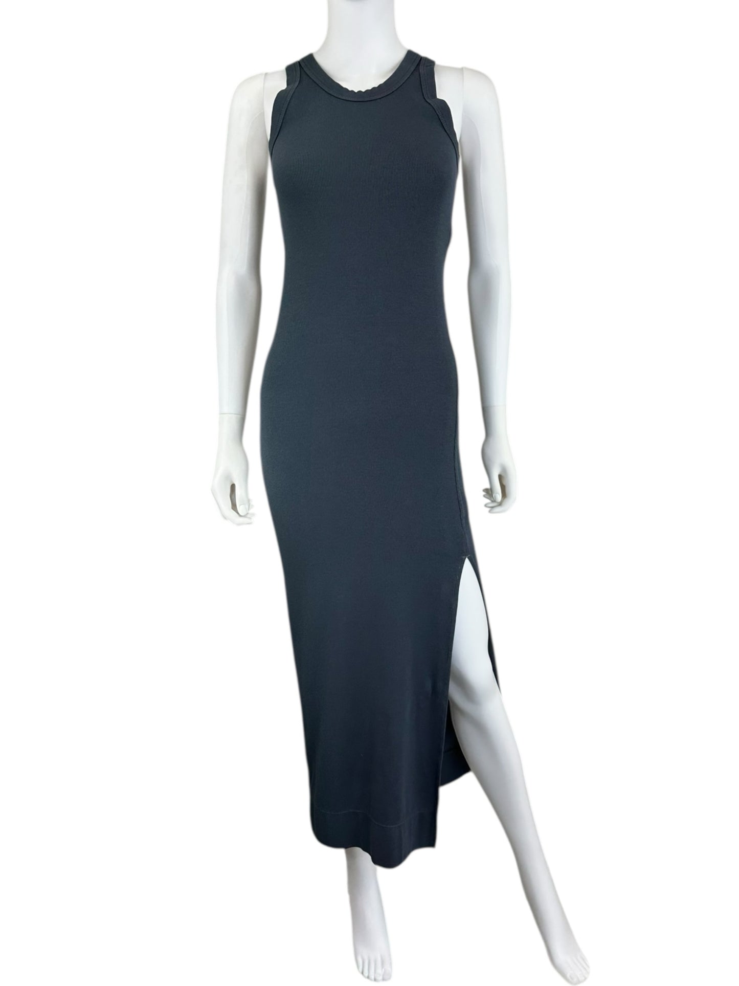 Rowan Casual Gray Stretch Knit Dress Size S