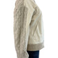 Anthropologie NWT Beige Central Park West Myles Cable Knit Cardigan Sweater Size M