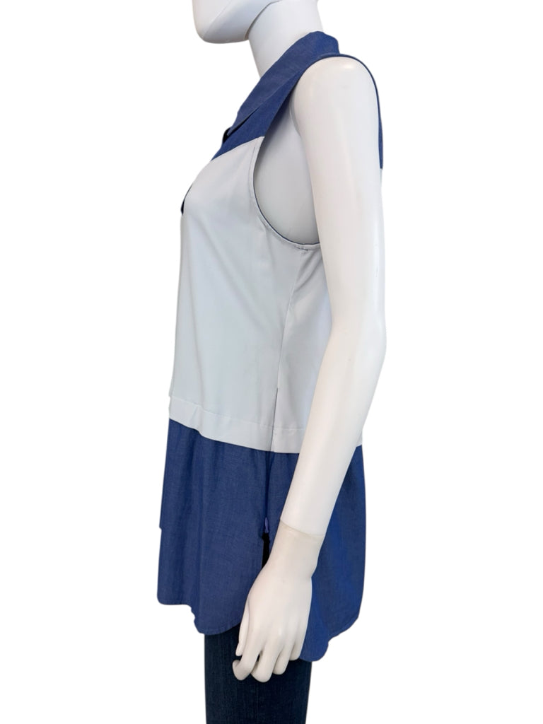 finley Chambray Button-down Blouse Size L