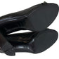 BURBERRY Black Leather Horsebit Pumps Size 38.5
