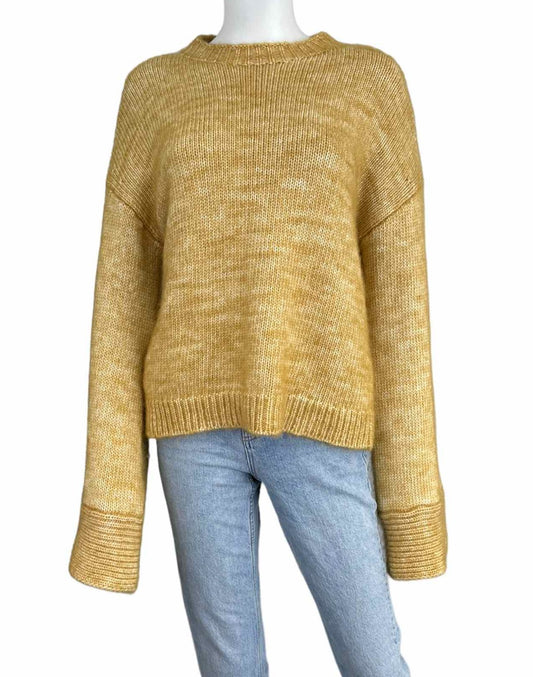 joie Yellow Wool Mohair Sweater Size S