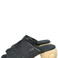 Huma Blanco Black Mesh Milla Mule Sandals SIze 38
