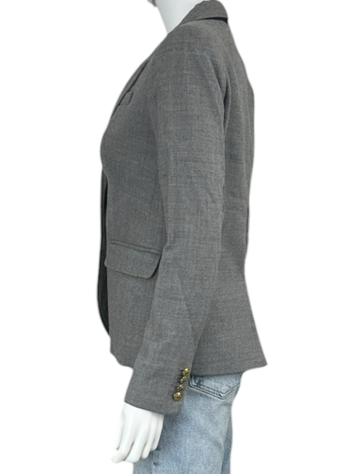 J. Crew Gray Wool Schoolboy Blazer Size 4